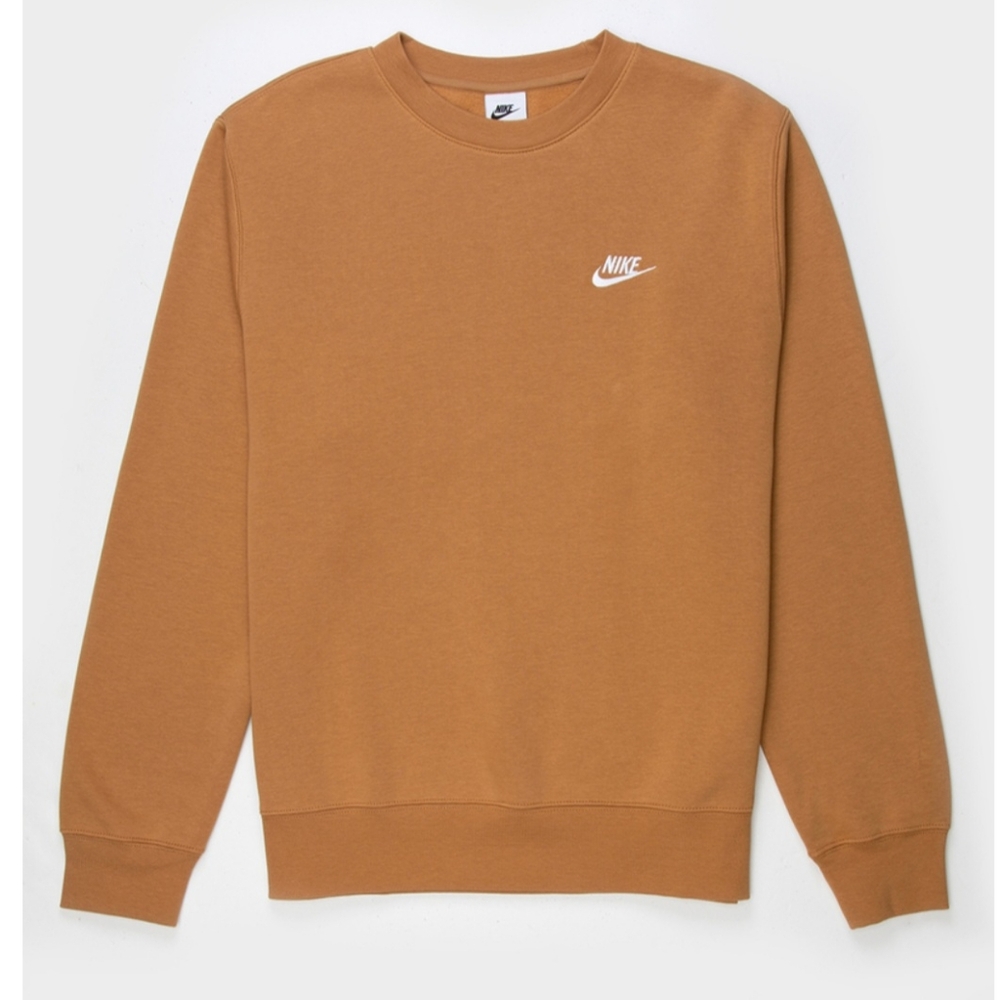 Nike Men's Tan Cewneck Sweater